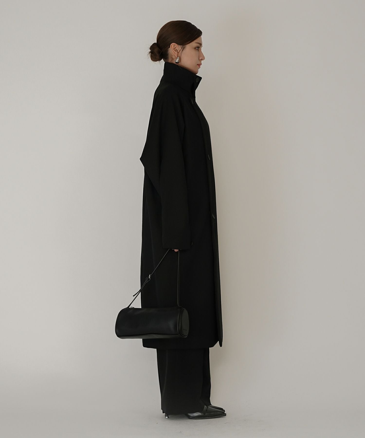 ユニセックス］ スタンドカラー コクーン コート KINO THE KEI 全2色