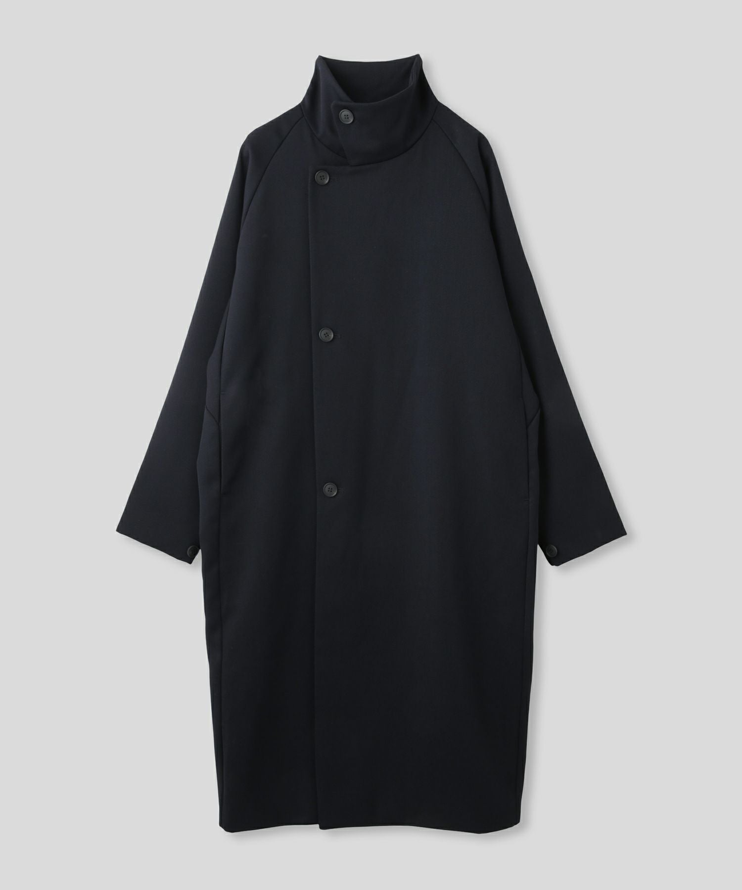 新品■Plage■GIOLICA ヘリンボン コクーンコート■38サイズ■黒 ユニセックス］ スタンドカラー コクーン コート KINO THE KEI 全2色