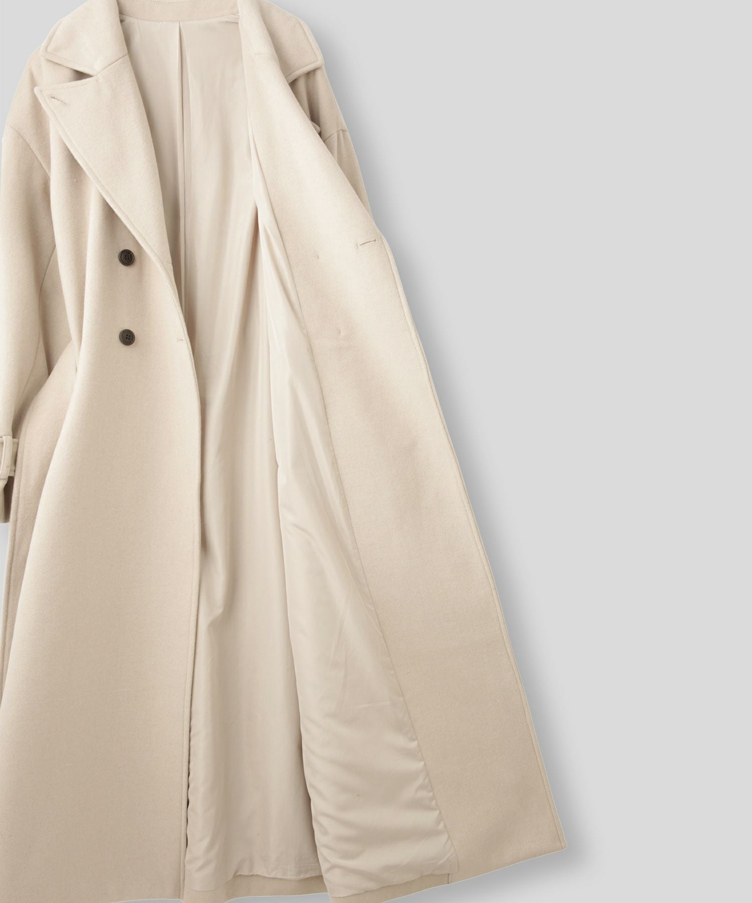 TIMESALE ベルテッド ロングコート KINO THE KEI 全3色｜ktk141-0135