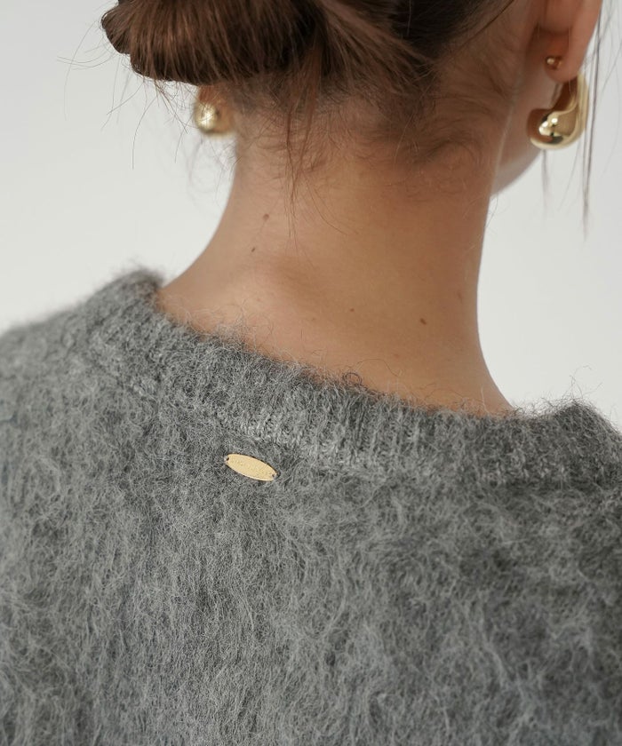 モテニット ふわふわニット モヘア デートコーデ ディナー クリスマス あざと可愛い オーバーサイズ モヘア セーター シャギーニット 韓国風 綺麗め 細見え カジュアル KINO THE KEI