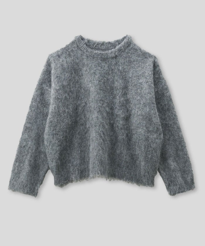 モテニット ふわふわニット モヘア デートコーデ ディナー クリスマス あざと可愛い オーバーサイズ モヘア セーター シャギーニット 韓国風 綺麗め 細見え カジュアル KINO THE KEI