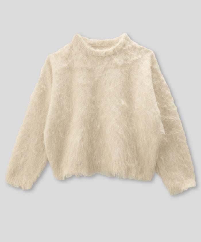 モテニット ふわふわニット モヘア デートコーデ ディナー クリスマス あざと可愛い オーバーサイズ モヘア セーター シャギーニット 韓国風 綺麗め 細見え カジュアル KINO THE KEI