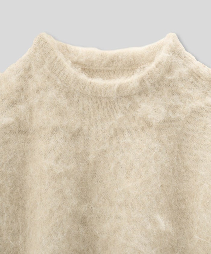 モテニット ふわふわニット モヘア デートコーデ ディナー クリスマス あざと可愛い オーバーサイズ モヘア セーター シャギーニット 韓国風 綺麗め 細見え カジュアル KINO THE KEI