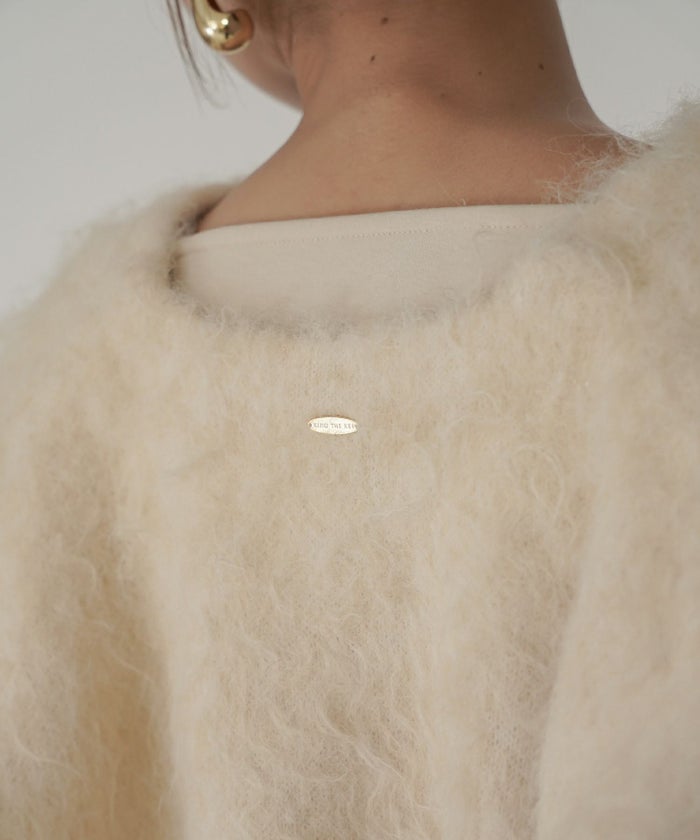 モテニット ふわふわニット モヘア デートコーデ ディナー クリスマス あざと可愛い オーバーサイズ 羽織 韓国風 綺麗め 細見え カジュアル KINO THE KEI