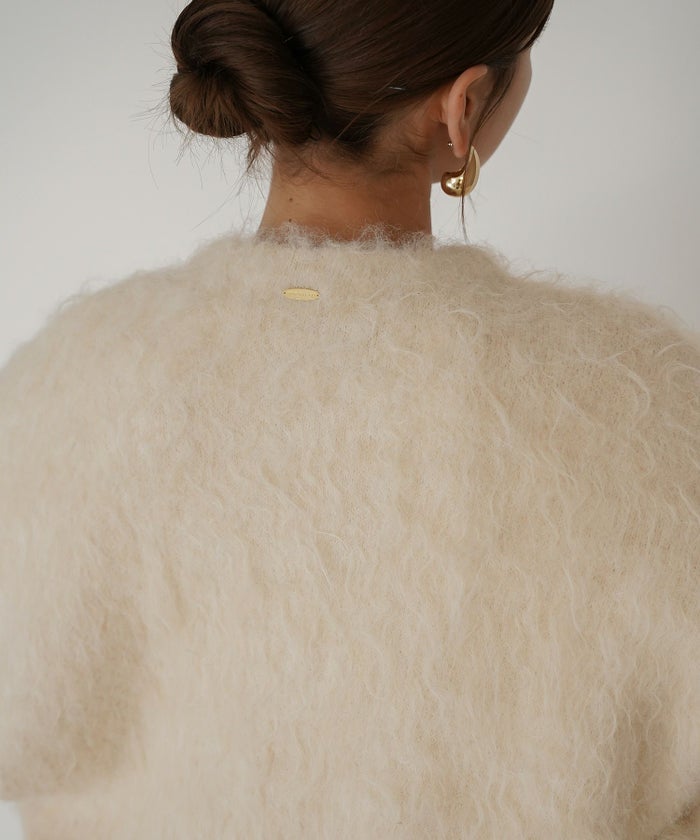 モテニット ふわふわニット モヘア デートコーデ ディナー クリスマス あざと可愛い オーバーサイズ 羽織 韓国風 綺麗め 細見え カジュアル KINO THE KEI