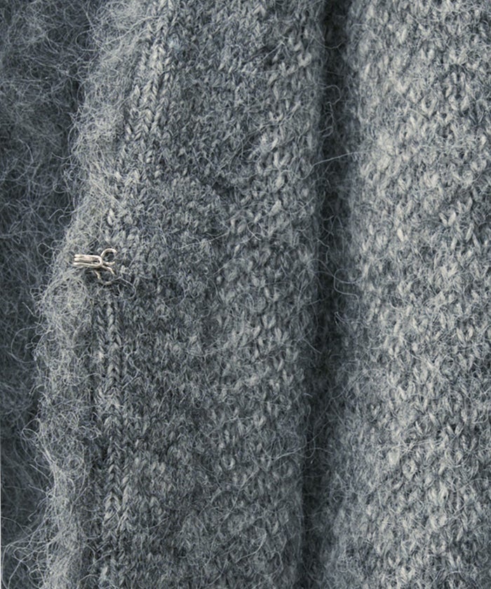 モテニット ふわふわニット モヘア デートコーデ ディナー クリスマス あざと可愛い オーバーサイズ 羽織 韓国風 綺麗め 細見え カジュアル KINO THE KEI