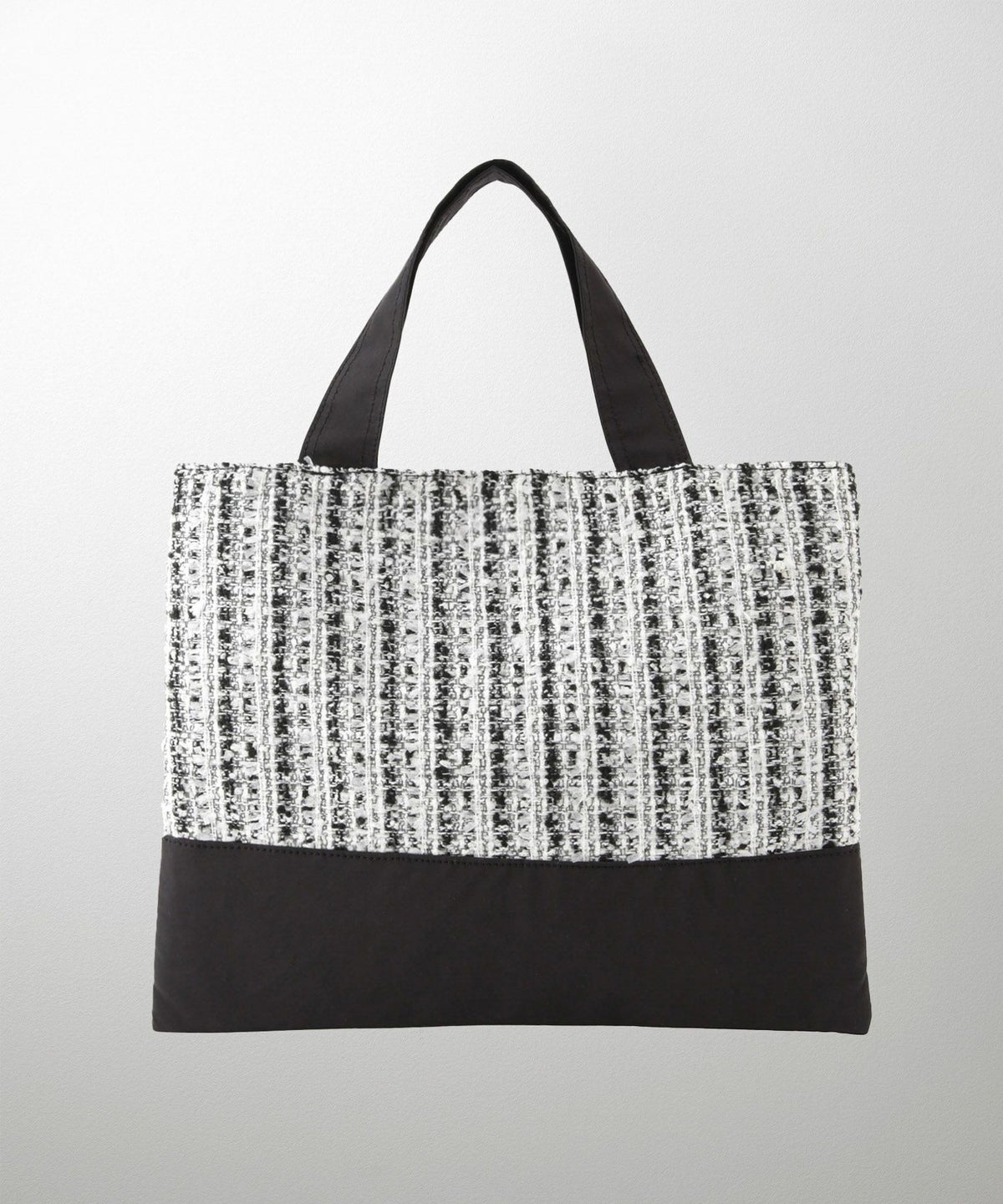 レディース バッグ 無地 ツイード 異素材 オケージョン 春 夏 秋 冬 サブバッグ ネイビー ブラック フリー