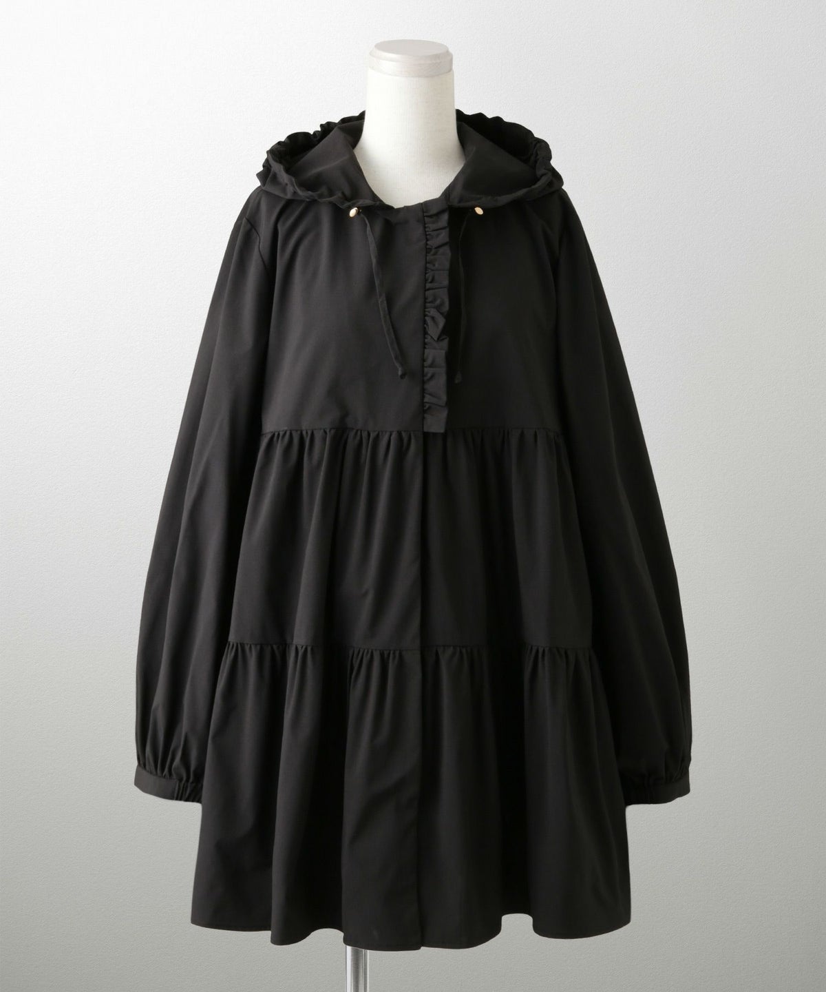 2way ティアード デザイン ライトアウター コート ネイビー/ベージュ/ブラック/M