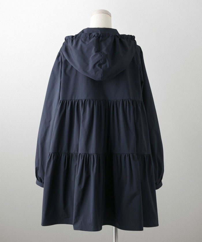 2way ティアード デザイン ライトアウター コート ネイビー/ベージュ/ブラック/M