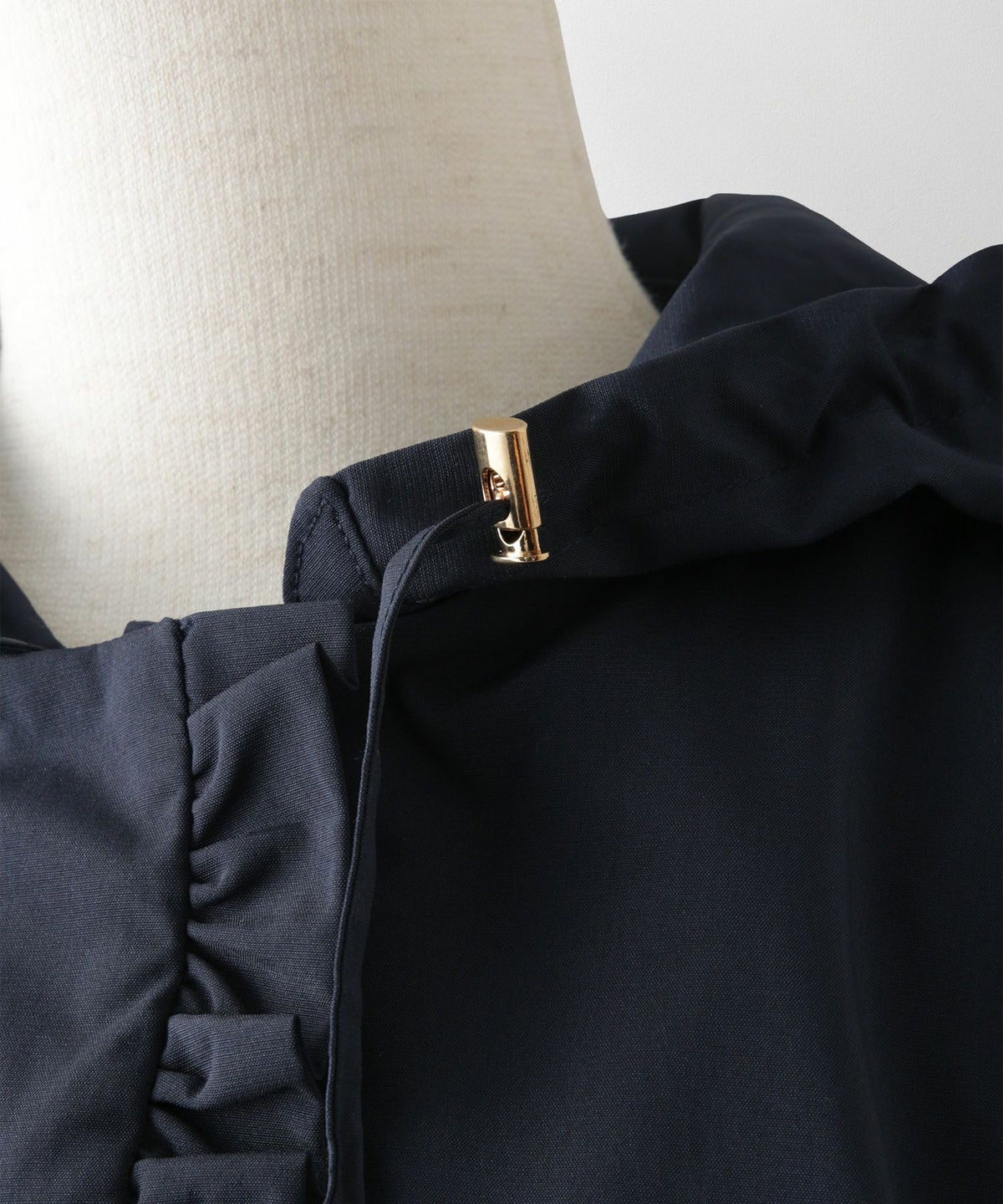 2way ティアード デザイン ライトアウター コート ネイビー/ベージュ/ブラック/M