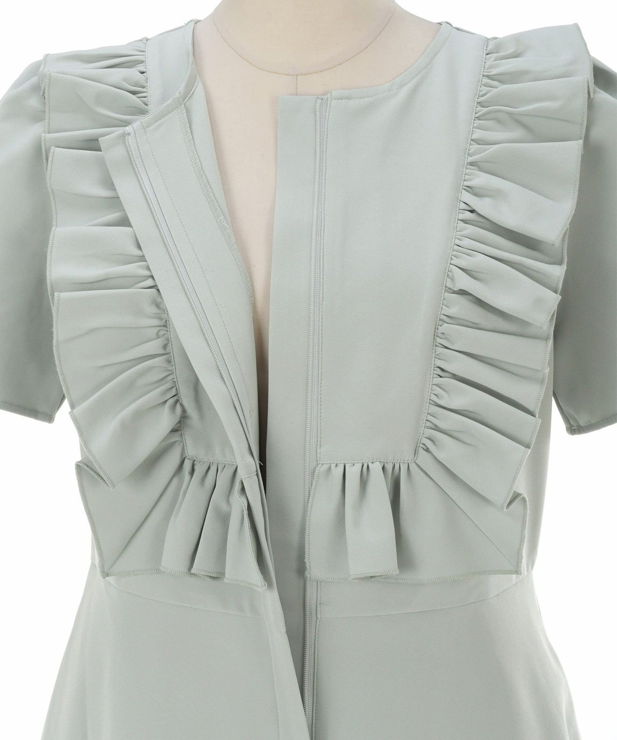 ワンピース レディース かわいい きれいめ 大人 オフィス 赤 春夏秋 フィット&フレア 半袖 上品 膝丈 ジョイントスペース