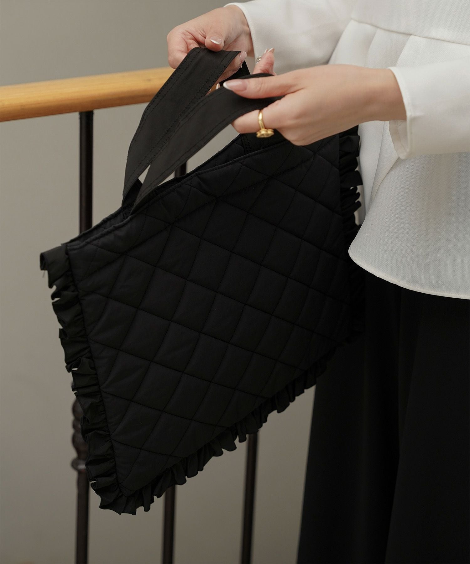 キルティング サブバッグ HUIT 全3色｜hit932-0300【1】 - トート