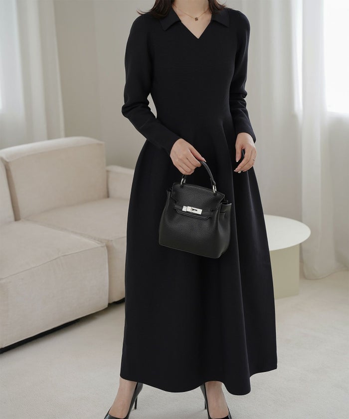 レディース バッグ きれいめ ショルダー 2way 合皮 ブラウン/ブラック/フリー