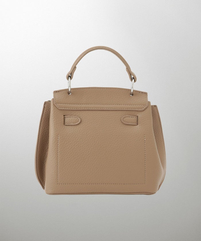 レディース バッグ きれいめ ショルダー 2way 合皮 ブラウン/ブラック/フリー