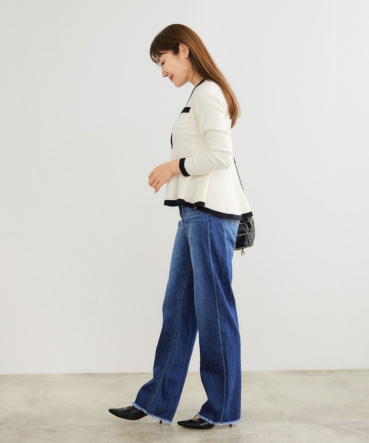 手洗い可 レディース 長袖 秋冬春 長袖 可愛い 上品 きれいめ オフィス 大人カジュアル フェミニン ジョイントスペース