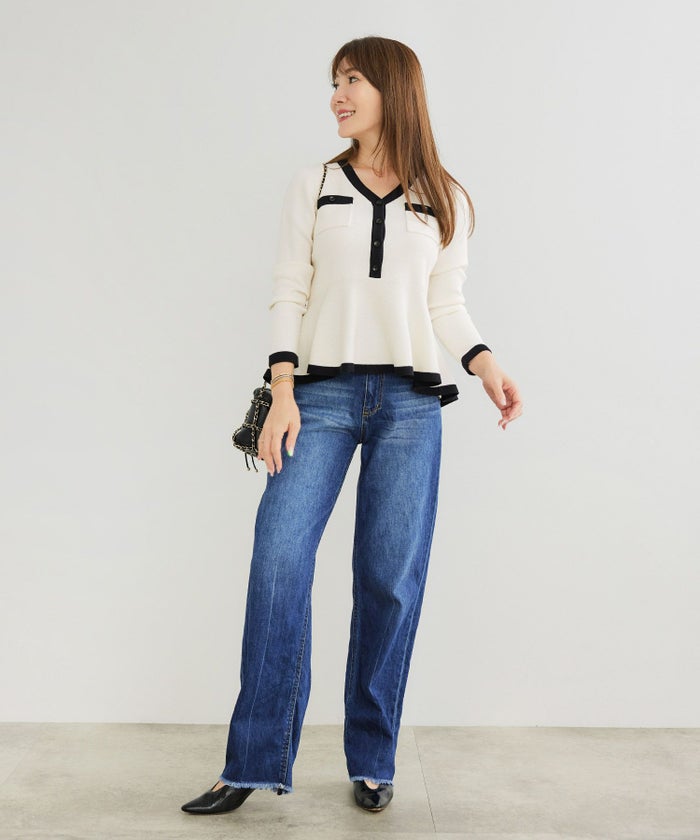 手洗い可 レディース 長袖 秋冬春 長袖 可愛い 上品 きれいめ オフィス 大人カジュアル フェミニン ジョイントスペース