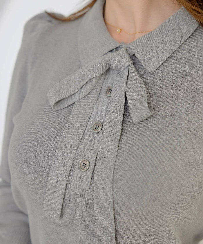 手洗い可 レディース 長袖 秋冬春 長袖 可愛い 上品 きれいめ オフィス 色 フェミニン ジョイントスペース