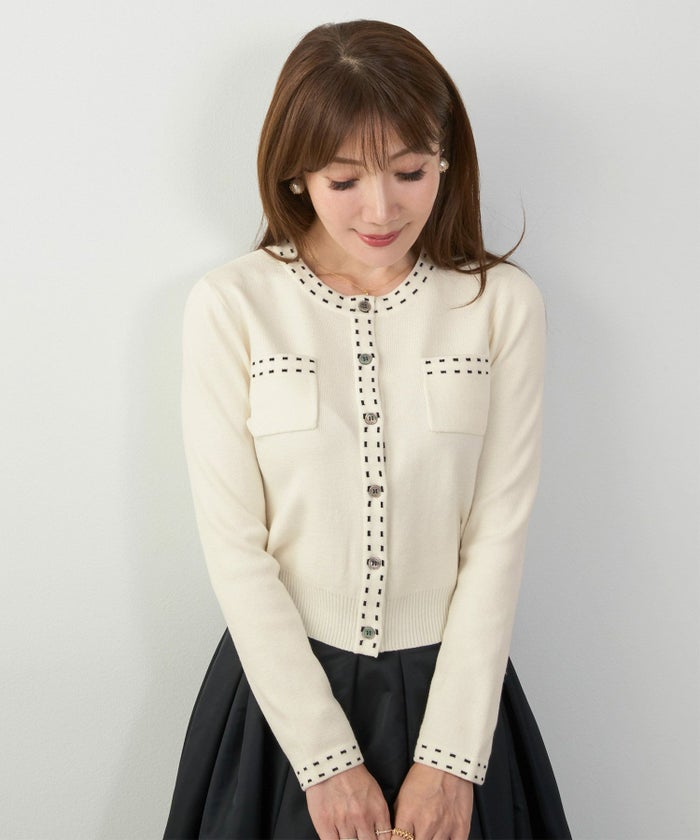 手洗い可 レディース 長袖 秋冬春 長袖 可愛い 上品 きれいめ オフィス 色 フェミニン ジョイントスペース