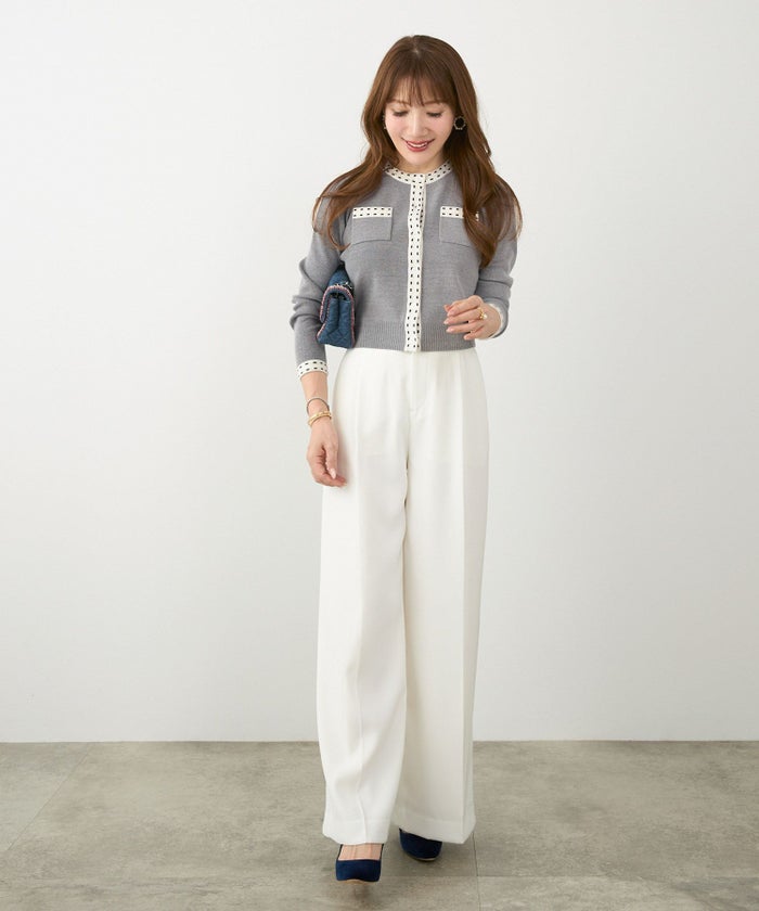 手洗い可 レディース 長袖 秋冬春 長袖 可愛い 上品 きれいめ オフィス 色 フェミニン ジョイントスペース