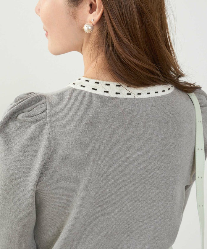 手洗い可 レディース 長袖 秋冬春 長袖 可愛い 上品 きれいめ オフィス ボウタイ フェミニン ジョイントスペース