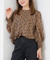 新色追加 手洗い可 長袖 大人カジュアル オフィス きれいめ フェニミン シアー オールシーズン 柄 ジョイントスペース