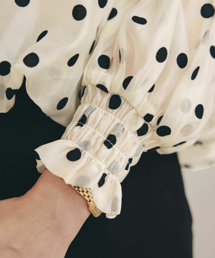 新色追加 手洗い可 長袖 大人カジュアル オフィス きれいめ フェニミン シアー オールシーズン 柄 ジョイントスペース