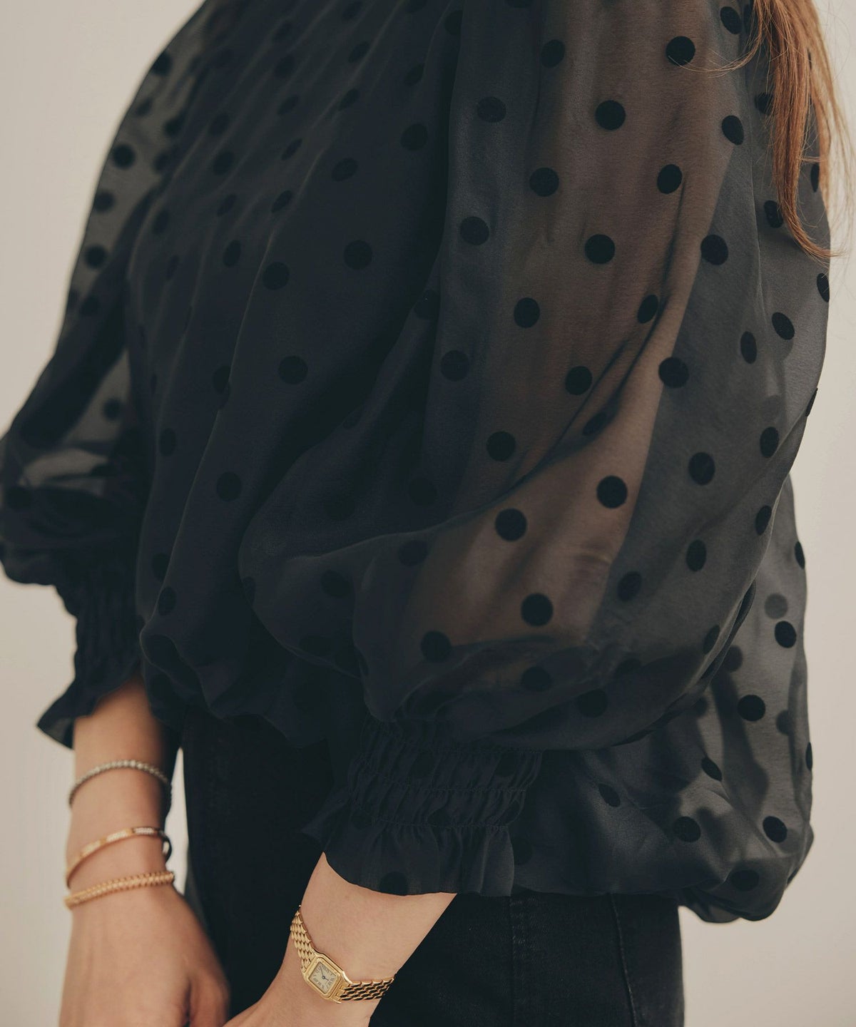 新色追加 手洗い可 長袖 大人カジュアル オフィス きれいめ フェニミン シアー オールシーズン 柄 ジョイントスペース