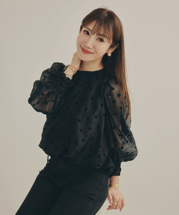 新色追加 手洗い可 長袖 大人カジュアル オフィス きれいめ フェニミン シアー オールシーズン 柄 ジョイントスペース