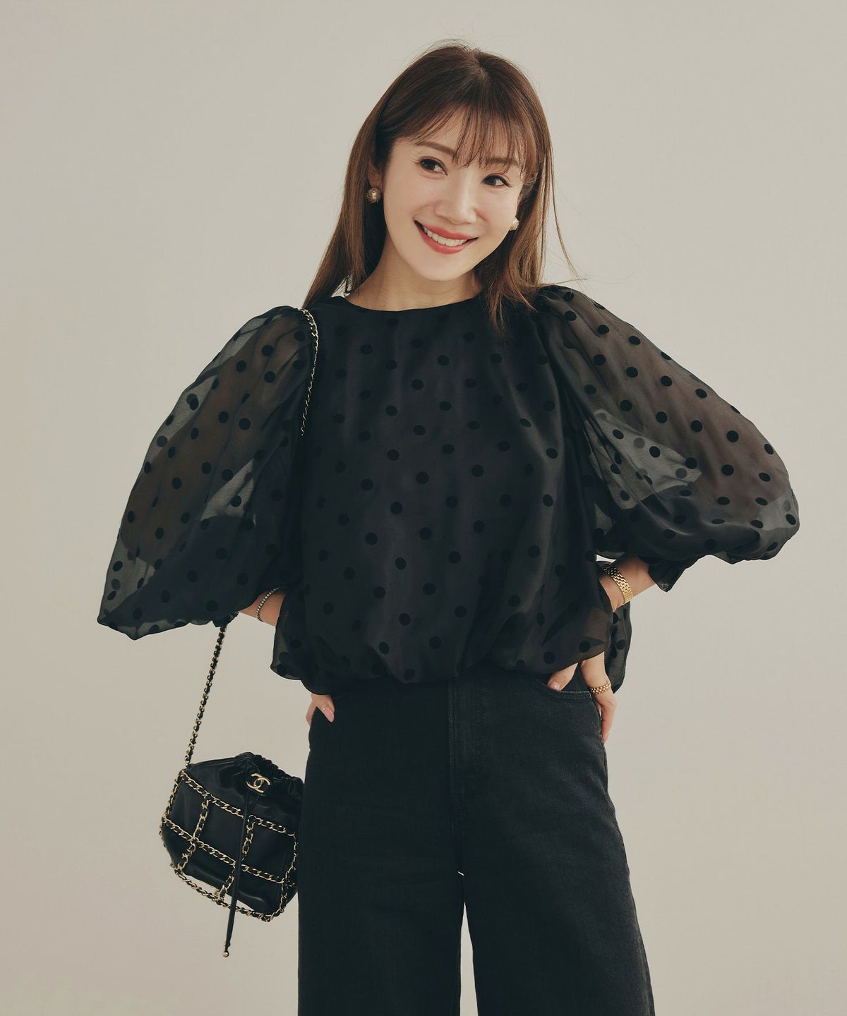 新色追加 手洗い可 長袖 大人カジュアル オフィス きれいめ フェニミン シアー オールシーズン 柄 ジョイントスペース