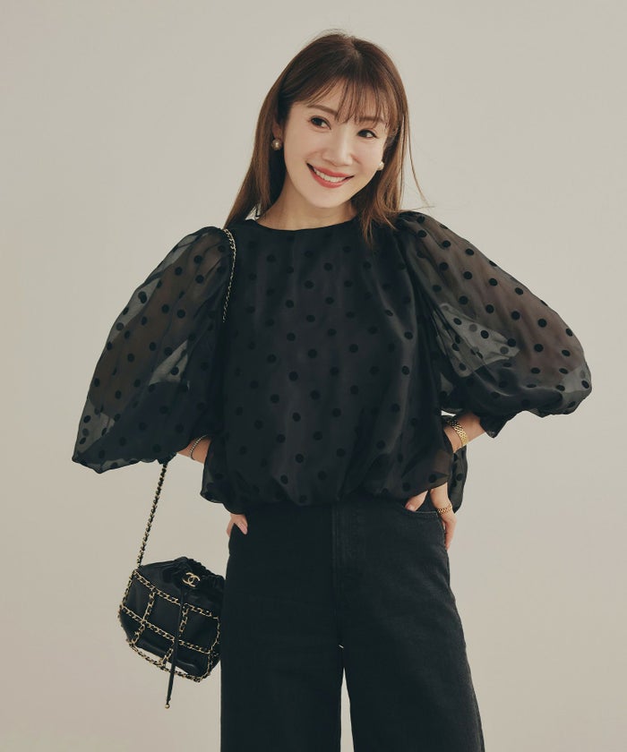 新色追加 手洗い可 長袖 大人カジュアル オフィス きれいめ フェニミン シアー オールシーズン 柄 ジョイントスペース