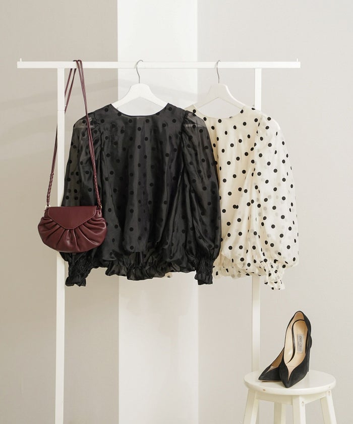 新色追加 手洗い可 長袖 大人カジュアル オフィス きれいめ フェニミン シアー オールシーズン 柄 ジョイントスペース