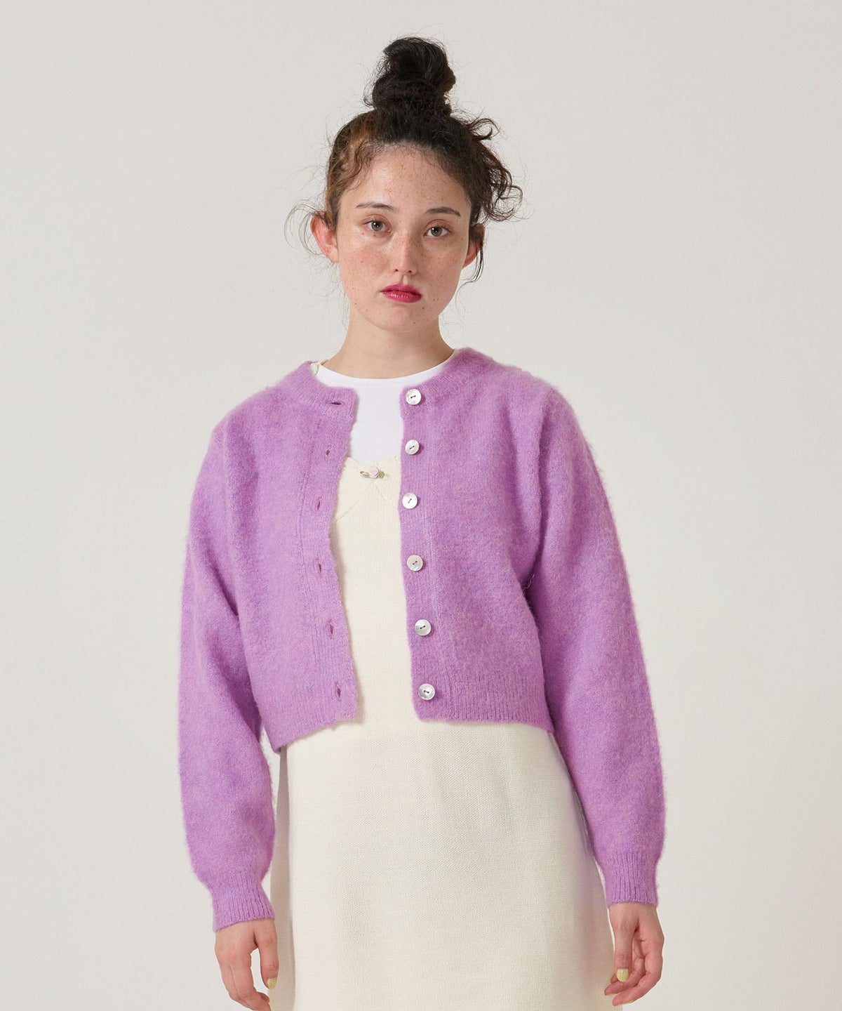 ウール/起毛/カーディガン