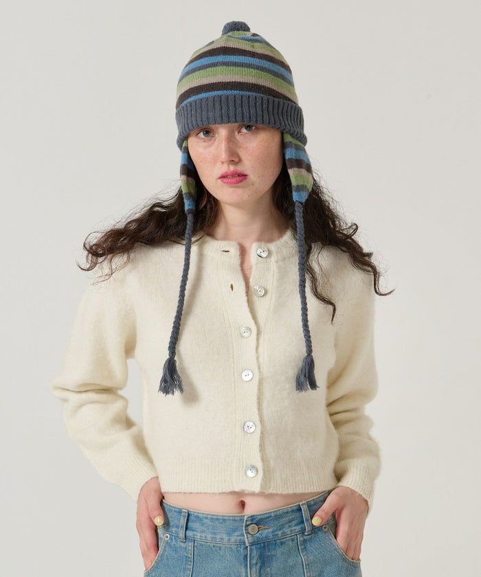 ウール/起毛/カーディガン