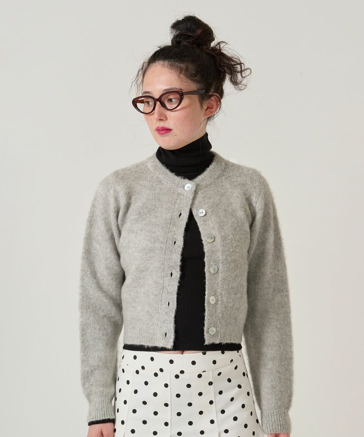 ウール/起毛/カーディガン