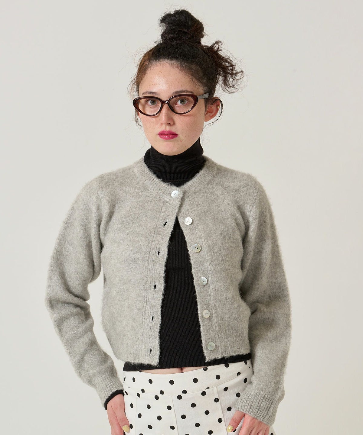 ウール/起毛/カーディガン