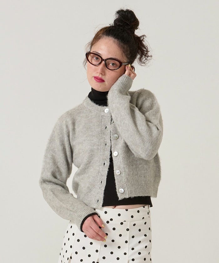 ウール/起毛/カーディガン