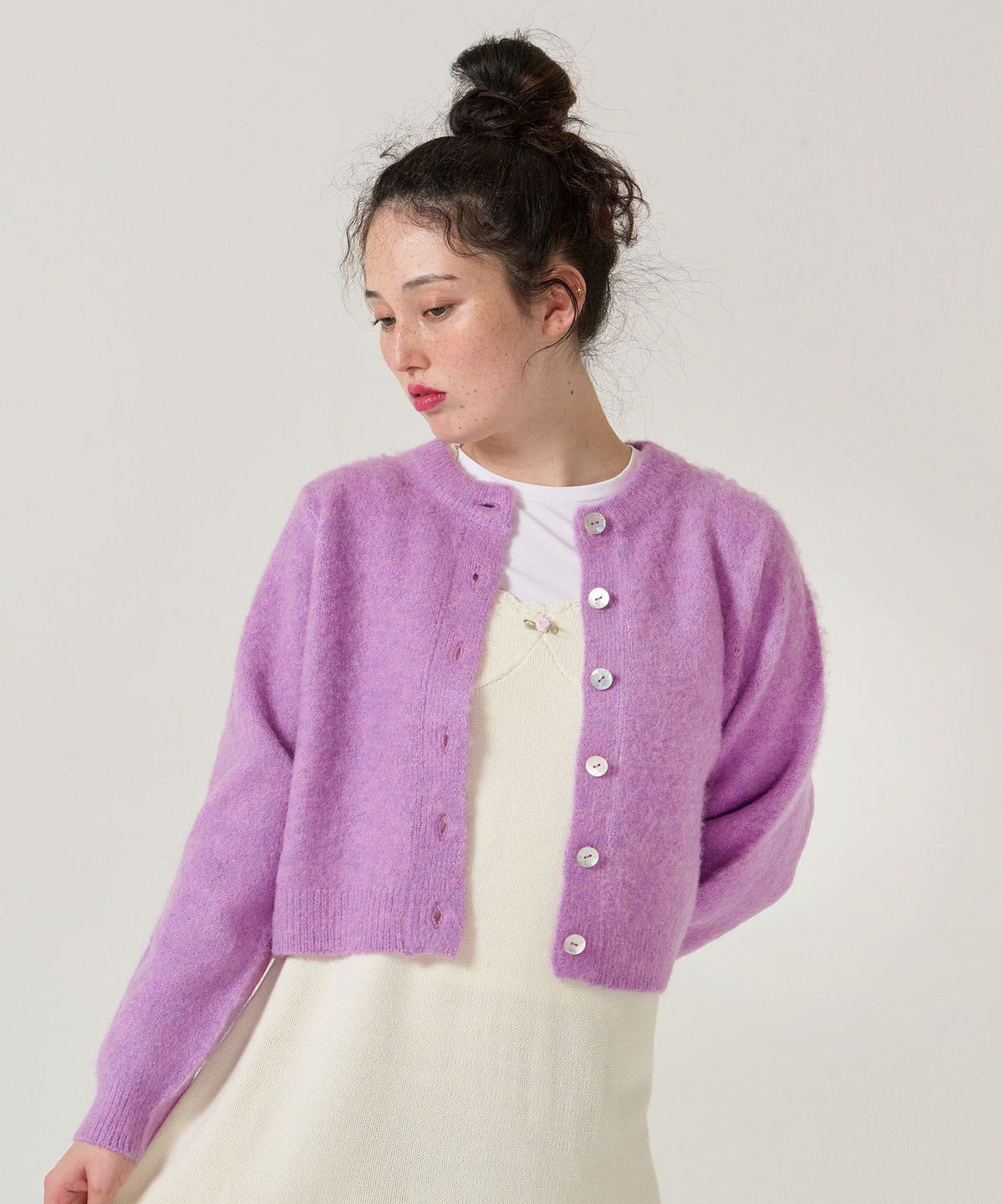 ウール/起毛/カーディガン