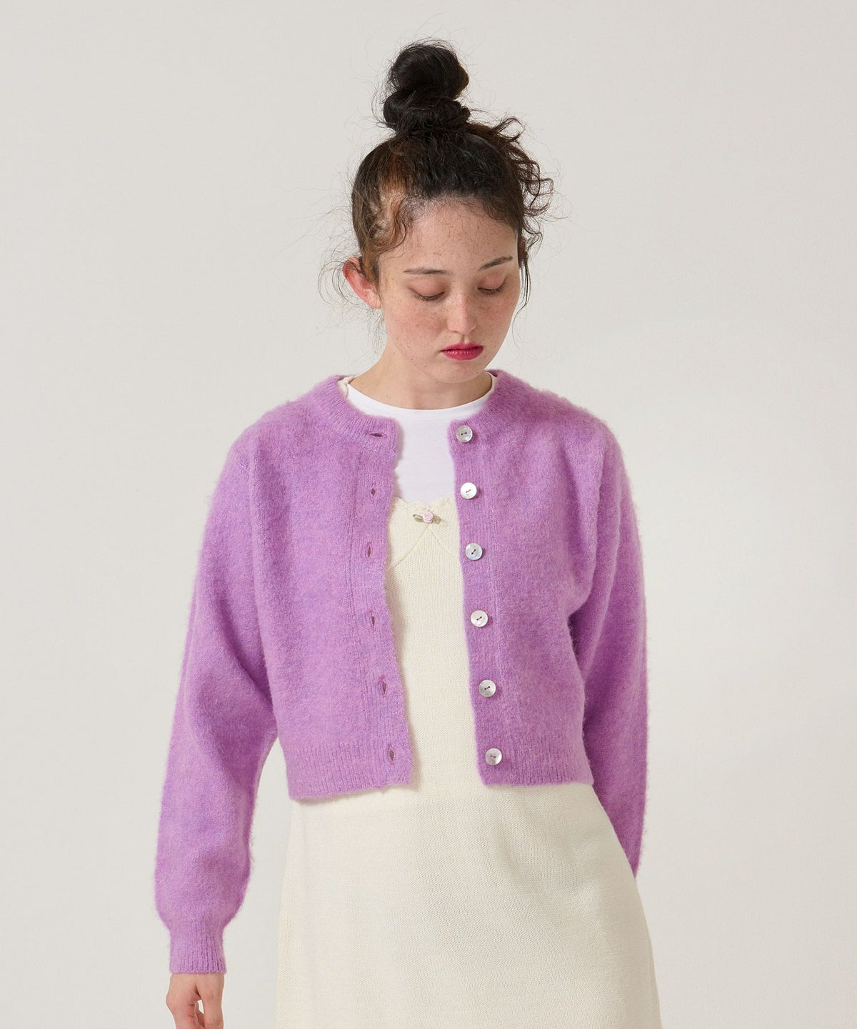 ウール/起毛/カーディガン