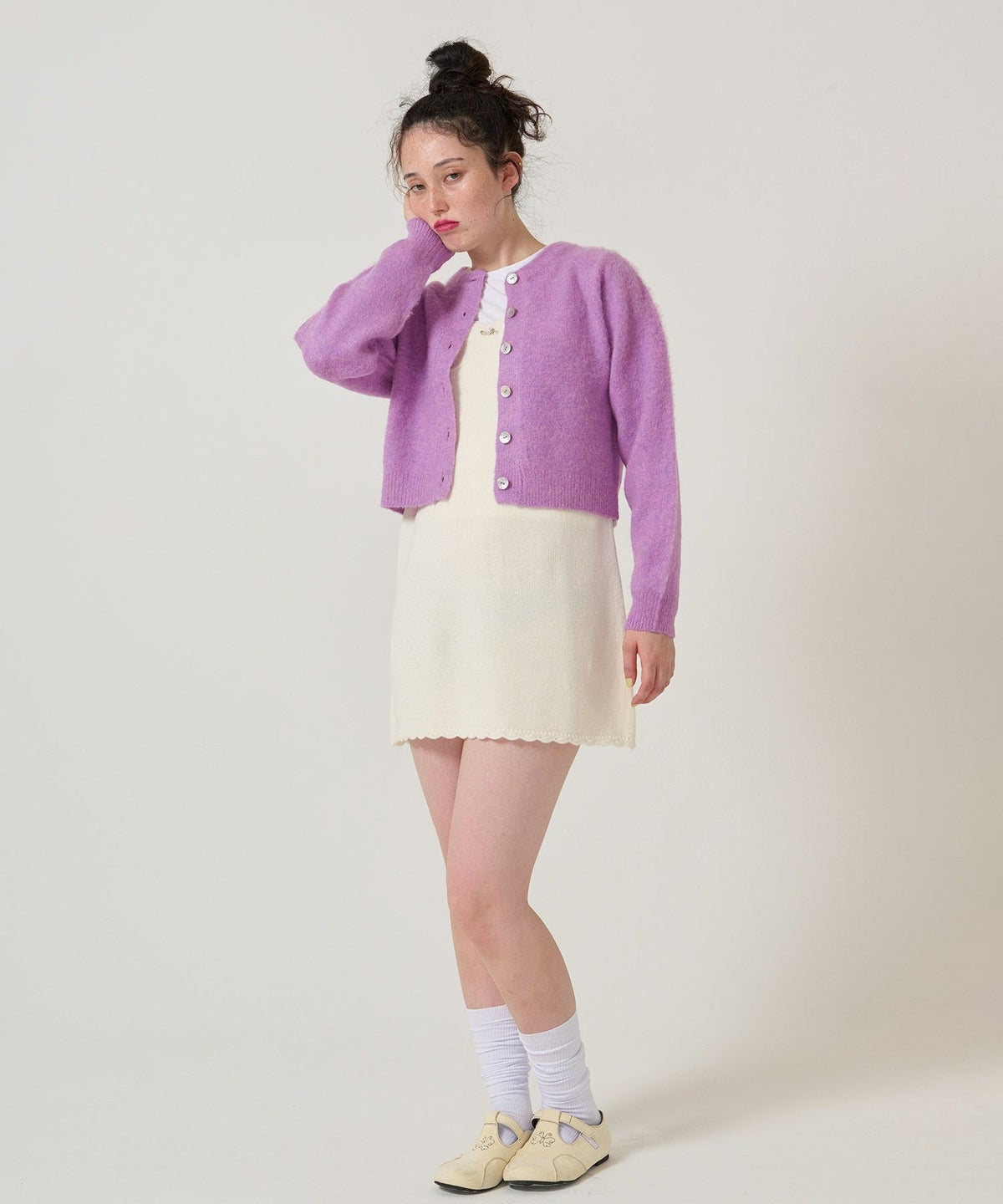 ウール/起毛/カーディガン