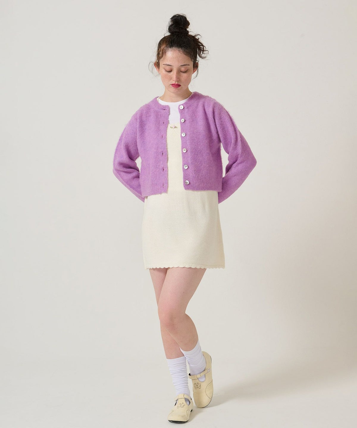 ウール/起毛/カーディガン