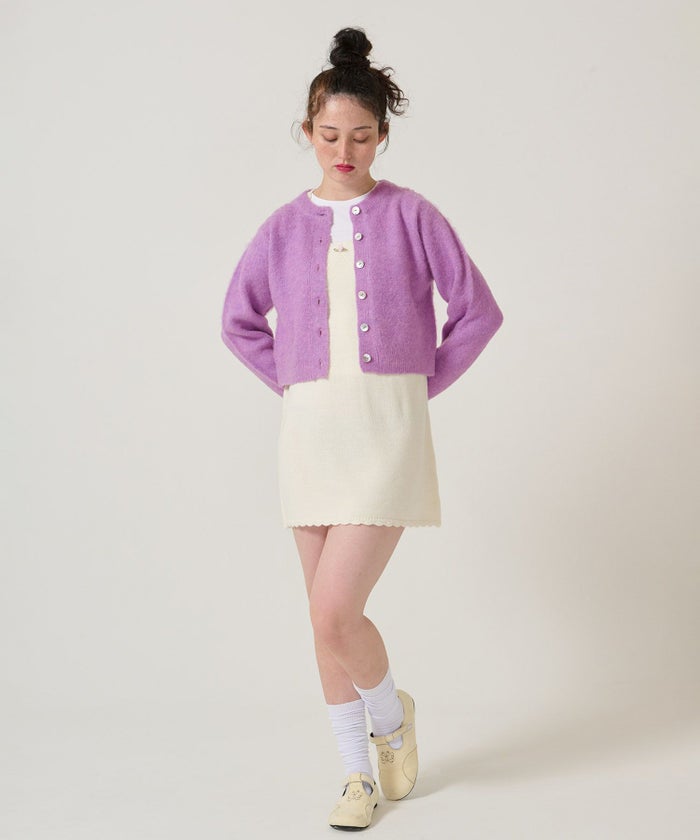 ウール/起毛/カーディガン