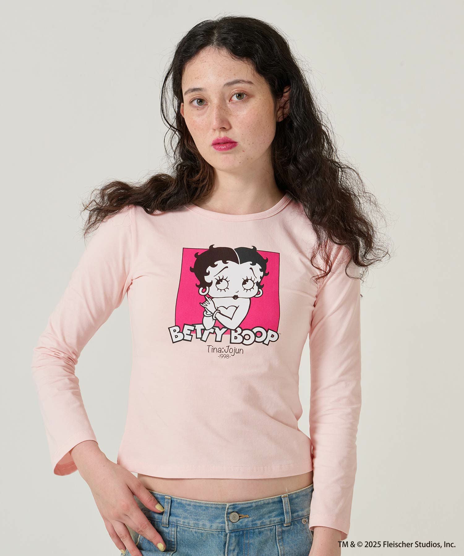 FLYING-SALE Betty Boop プリントロンT TINA：JOJUN 全2色｜tnj541