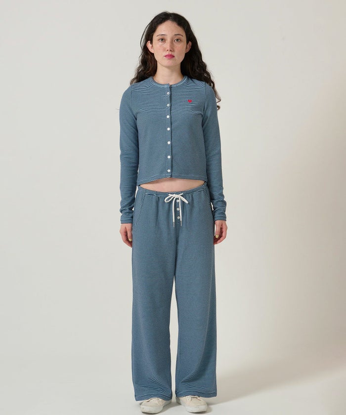 ボーダー/カーディガン/ハート