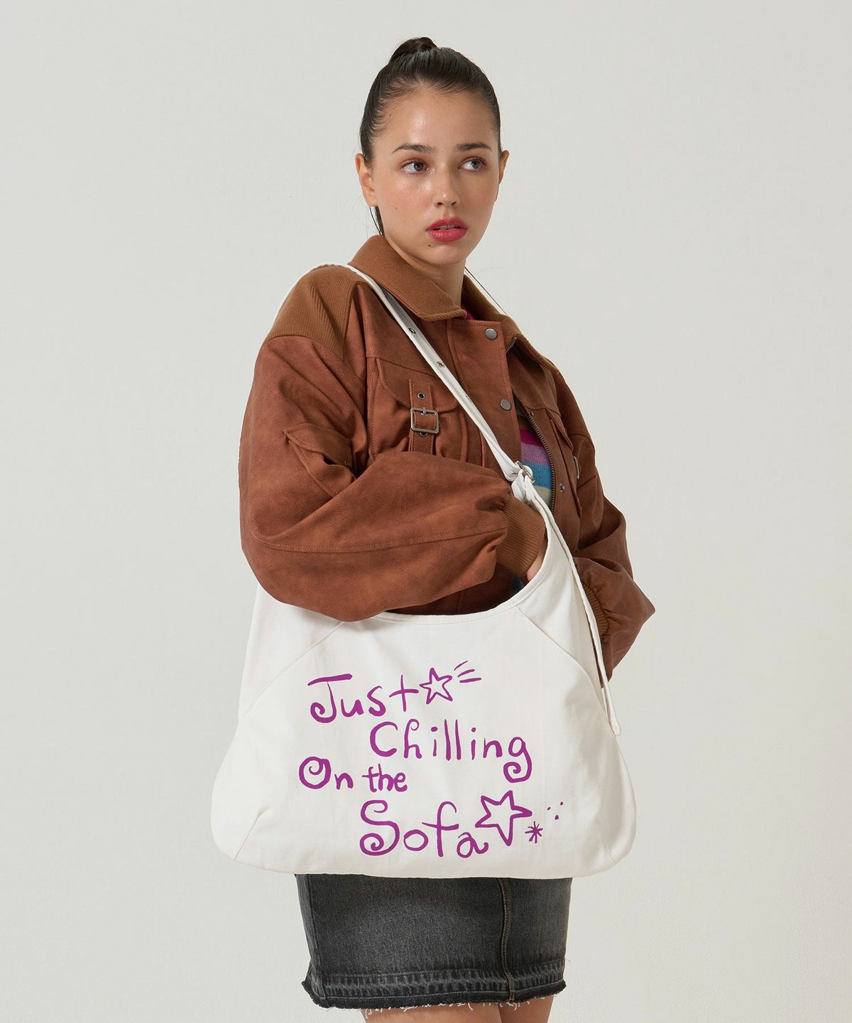 ホワイト/ ショルダー/バッグ