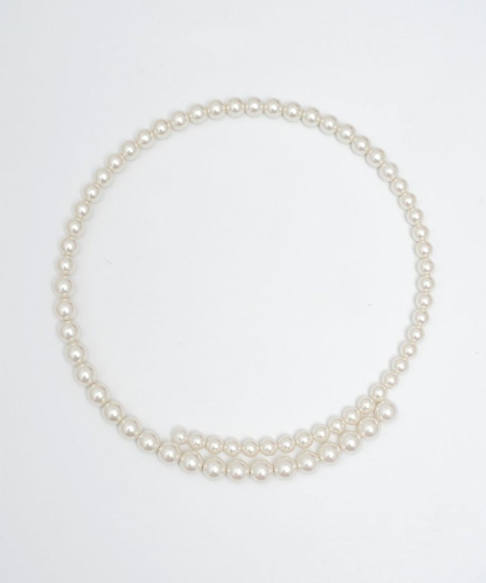 パール チョーカー ネックレス Pearl Choker Necklace 鋼 プラパール クロスデザイン パール チョーカー ネックレス Pearl Choker Necklace （Liala）