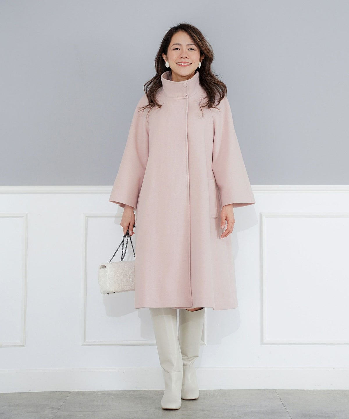 パターン アウター レディース 上品 きれいめ オケージョン シンプル エレガント M L LL ジョイントスペース