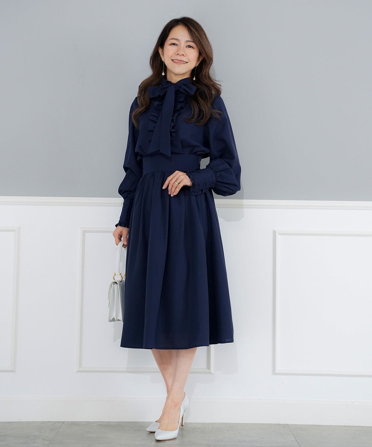 パターン ブラウス レディース 上品 きれいめ オケージョン シンプル エレガント フリー ジョイントスペース