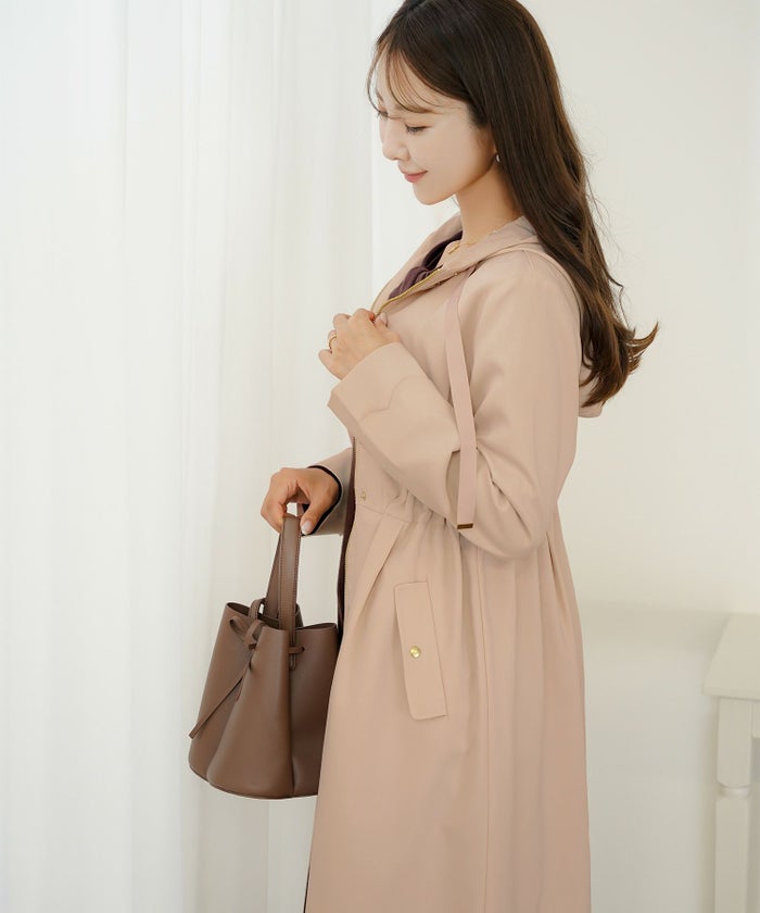 マウンテンパーカー スカラップ デザイン アウター 大人フェミニン 春 秋 きれいめ カジュアル フード付き  通勤  アウター 通学 デイリー オフィスカジュアル レディース ロング丈 アイボリー ピンクベージュ ネイビー