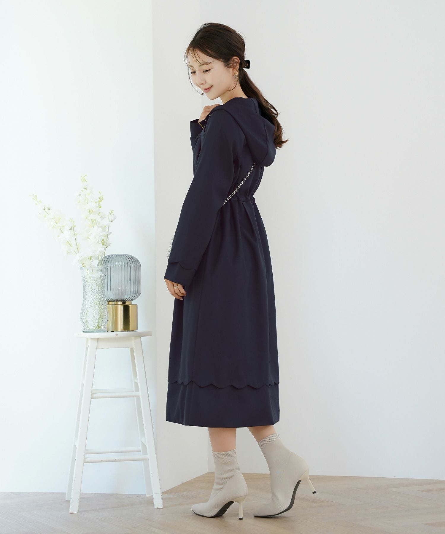 MUVEIL スズランロングマウンテンパーカーネイビー MUVEIL スズランロングマウンテンパーカーネイビー - メルカリ