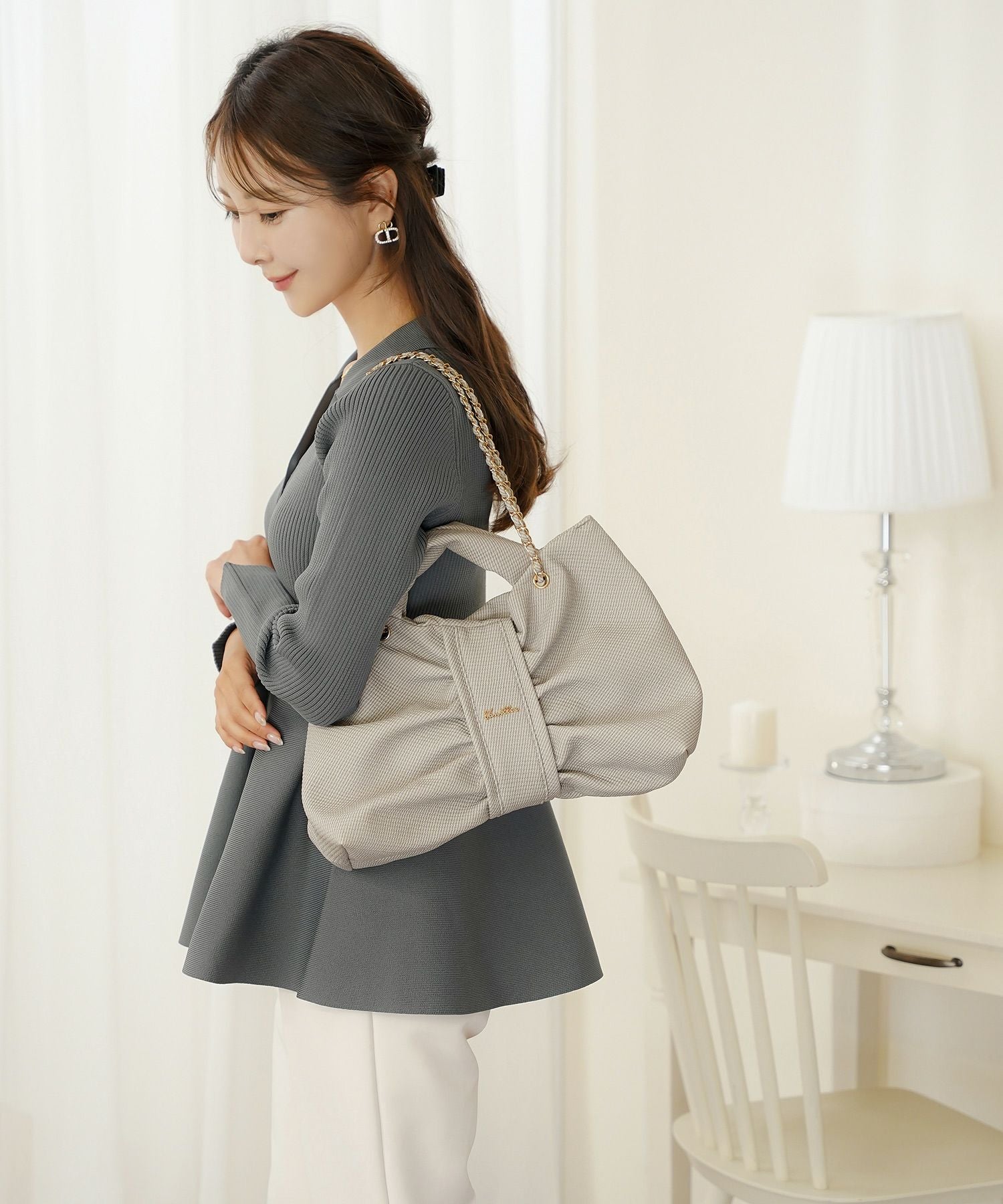 2WAY リボン型 バッグ le reve vaniller 全3色｜lvn932-2124【1